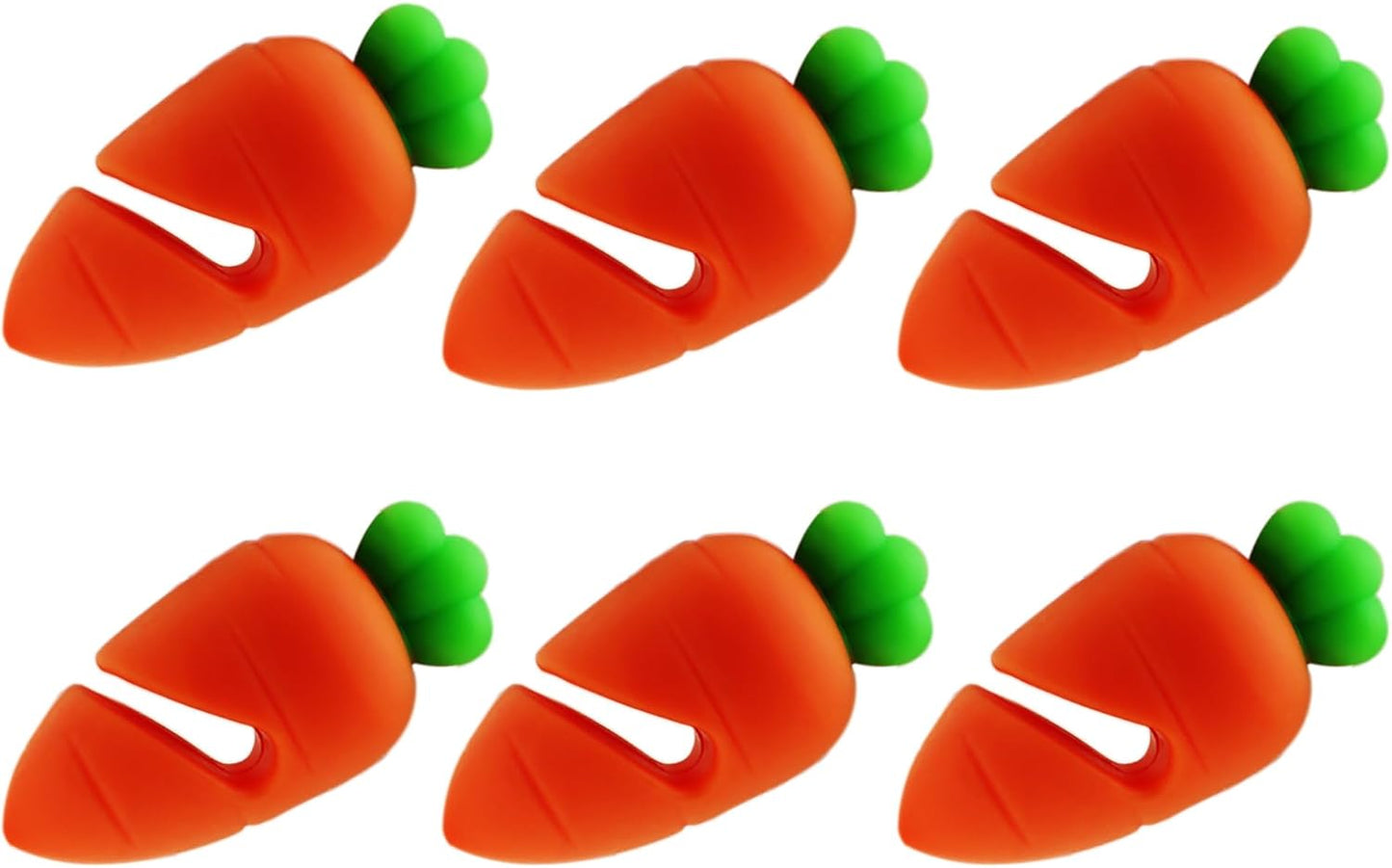 6PCS Silicone Heat Resistant Holder Keeping Lid Open Carrot Spill-proof Lid Lifter for Kitchen Restaurant Cooking Assistant to Reduce Soup Spills