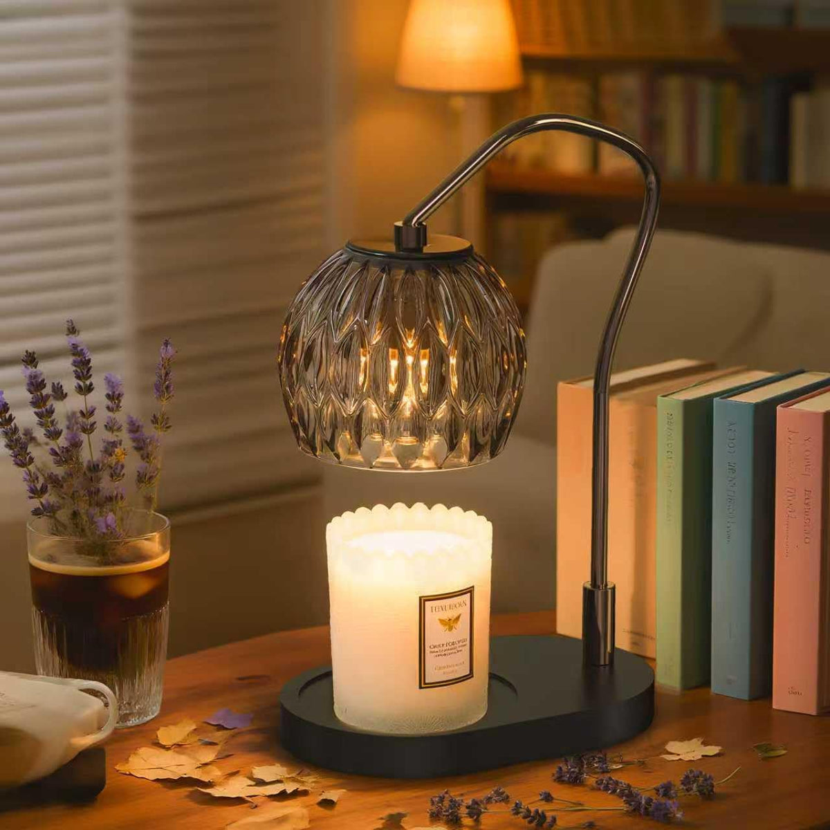 Candle Warmer Lamp, Timer & 4-Level Dimmer, Minimalist Design