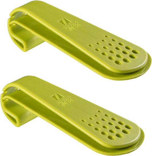 Hutzler Steep 'n Squeeze Tea Bag Holder & Squeezer Set (Green)