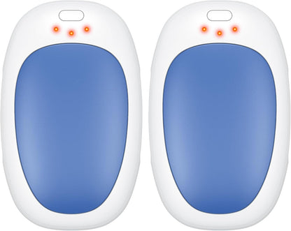 infray Hand Warmers Rechargeable, 2 Pack Electric Hand Warmer Reusable USB Pocket Warmer, 3 Settings Heated Portable AI Handwarmer Great Gifts for Christmas, Outdoor, Golf, Hunting