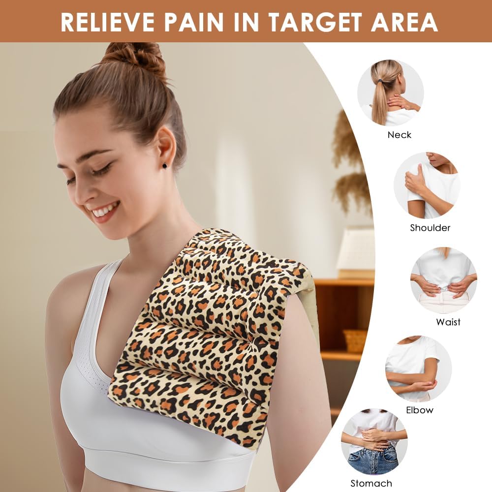 Microwave Heating Pad for Pain Relief, 8 x 18 Grey