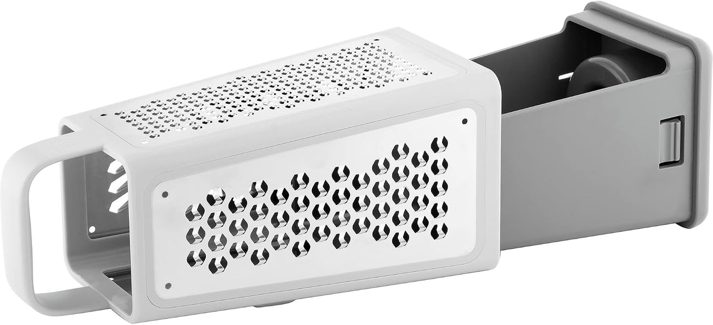 ZWILLING Z-Cut Multifunctional Grater, Mandoline, Faster Grating Technology, Zester, Rasp Grater, Slicer, Finger Guard, Grey