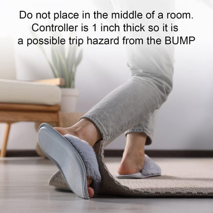 Hot Carpet Under Rug Instant Radiant Floor Heater Electric Mat Heated Area Rug Great for Yoga (720 Watt 92" x 76.5" Inches) Made in Seattle WA