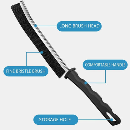 Crevice Cleaning Brush, Multi-Purpose Hard Bristle Brushes for Deep Cleaning Kitchen, Bathroom, Grout, Sink, Cup, Teapot, Bottle, Blender, Corners, Tight Spaces & More 6 Pcs