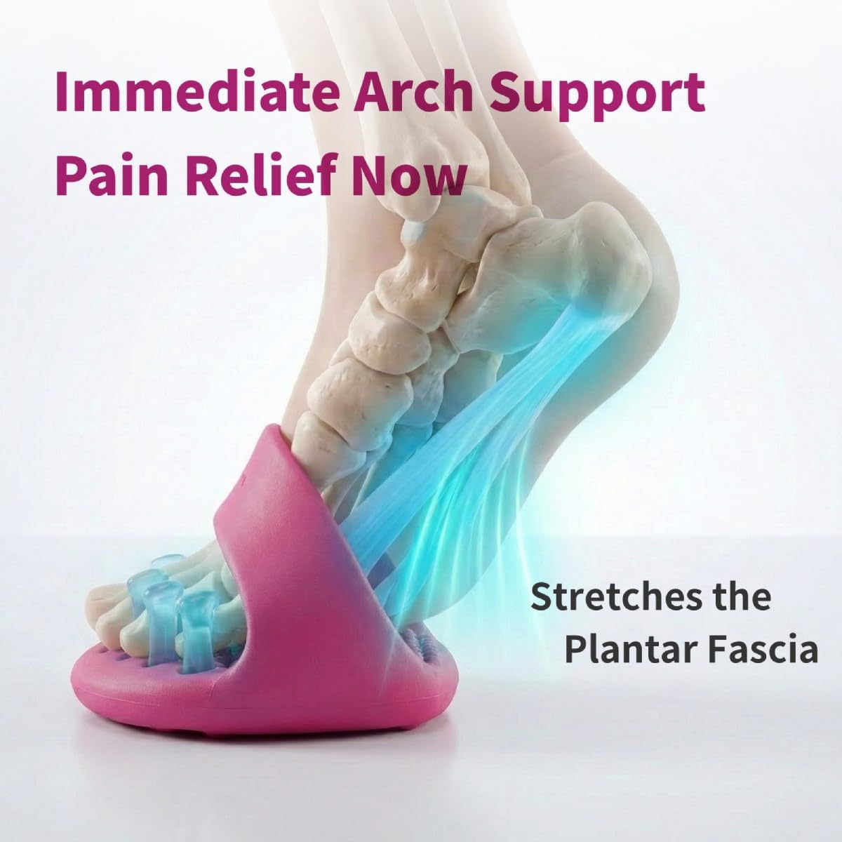 Foot Arch Trainer for Plantar Fasciitis, Extra Wide Toe Splay Stretcher & Ankle Strengthener, Heavy Duty Flat Feet Arch Support for Women, Pilates Posture Corrector