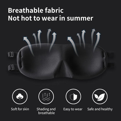 ALASKA BEAR Sleep Mask 2 Straps, Mulberry Silk, Twin Thin Elastic Bands Stay Put All Night, Smooth Eye Mask Two Adjustable Head Strings and Nose Baffle