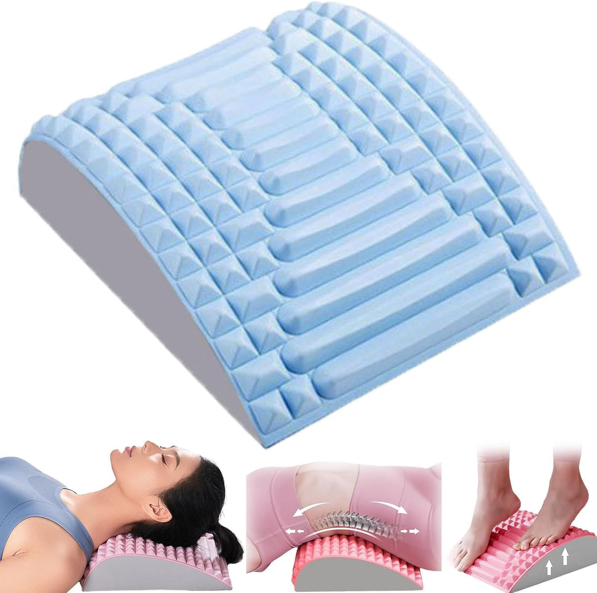 Acemend Back Stretcher, Acemend Refresh Back Stretcher for Sciatica, Back Stretcher for Lower Back Pain Relief (Blue)