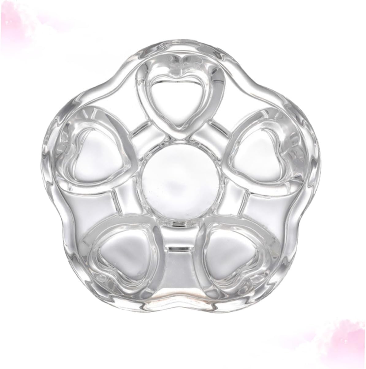 Glass Heart Base Tea Pot Warmer Stylish Insulated Heating Base for Glass Teapots Creative Design for Keeping Tea Warm and Functional Use