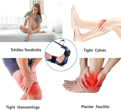 Stretching Strap, Fitness Yoga Stretch Strap with 7 Loops, Foot and Calf Stretcher Ankle Stretch Bands, Improve Strength Relieve Pain for Plantar Fasciitis Achilles Tendonitis Heel Spurs Drop Foot