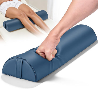 Half Moon Bolster Pillow for Leg, 21 x 6 x 3 in Knee Support Pillow Pad