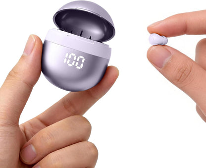 Small Mini Invisible Earbuds Small Mini Headphones Wireless Bluetooth | Low Profile Micro Smallest Tiny Discreet Hidden Earbuds for Work, Invisible Sleep Earphone Ear Buds for Small Ear Canals