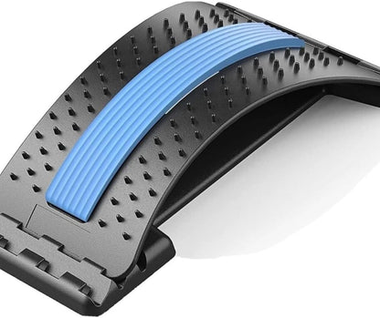 Back Stretcher for Lower Back Pain Relief – Lumbar Support Spine Stretcher with Adjustable Arch & Acupressure Points – Back Pain Relief Device for Posture Correction, Sciatica & Back Massager
