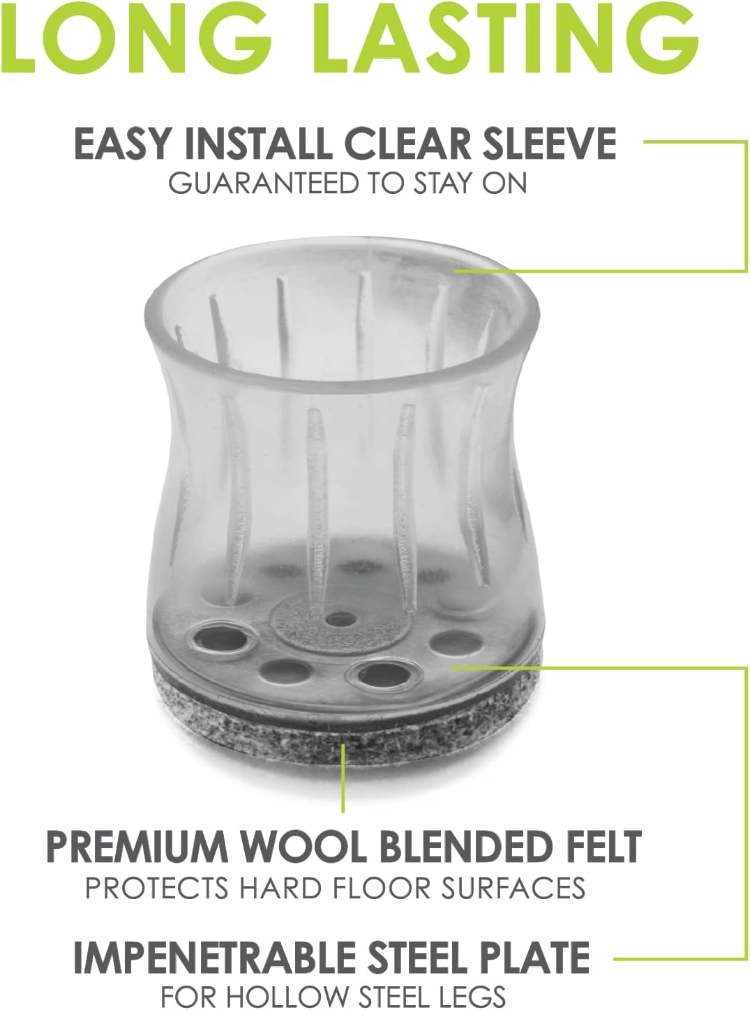 Slipstick Gorilla Felt Furniture Pads (189 Piece Variety Pack) Premium Furniture Pads & Chair Leg Floor Protectors for Hardwood Floors & Hard Surfaces