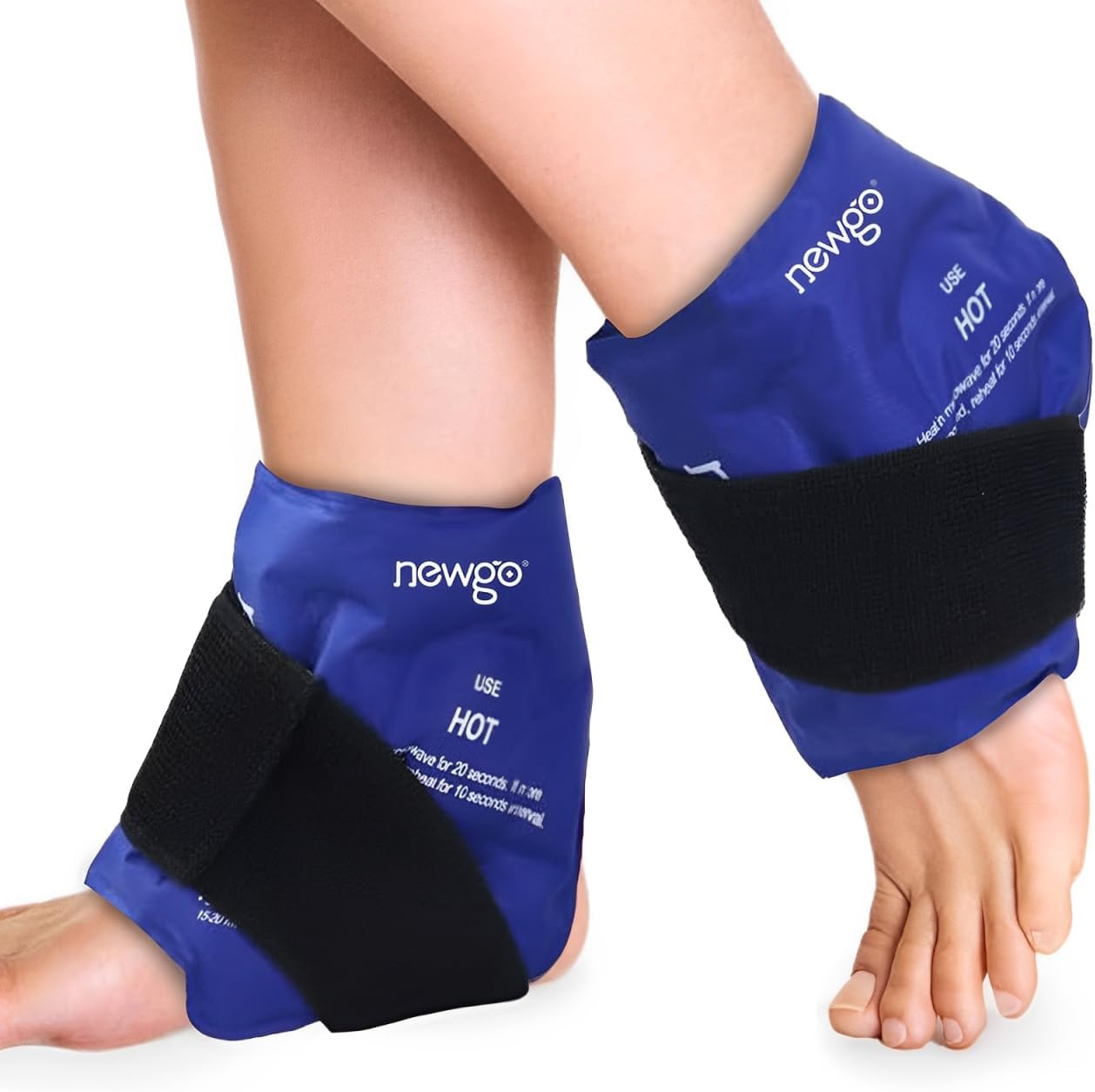 NEWGO Ankle Ice Wrap – Reusable Cold Pack for Swelling & Post-Surgery | Reusable Gel Ice Wrap for Ankle, Cold Therapy for Sprains, Swelling, and Post-surgery Recovery, Ideal for Ankle Injuries