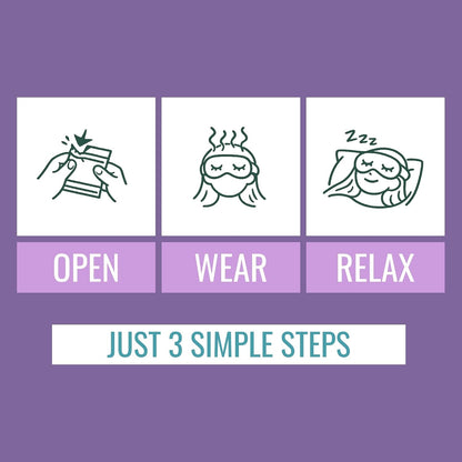 NOVEHA Lavender Self Heating Steam Eye Mask for Dry Eyes 30PCs Air-Activated Steam Eye Mask Warm Compress for Ease Daily Strain, Eye Relaxation, Travel & Spa Use, Soothing Moist Heat for Stressed Eyes
