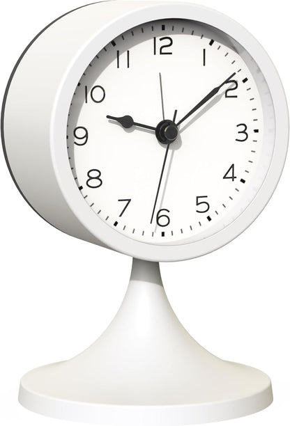 AYRELY® 3" Analog Alarm Clock, Retro Small Clock, Desk Clock for Bathroom