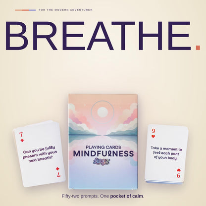 Lingo Mindfulness Playing Cards | Daily Mindfulness Prompts & Meditation Card Deck for Adults | Self-Care Gift for Stress Relief, Calm & Mental Wellness | Mindful Living Conversation Starter