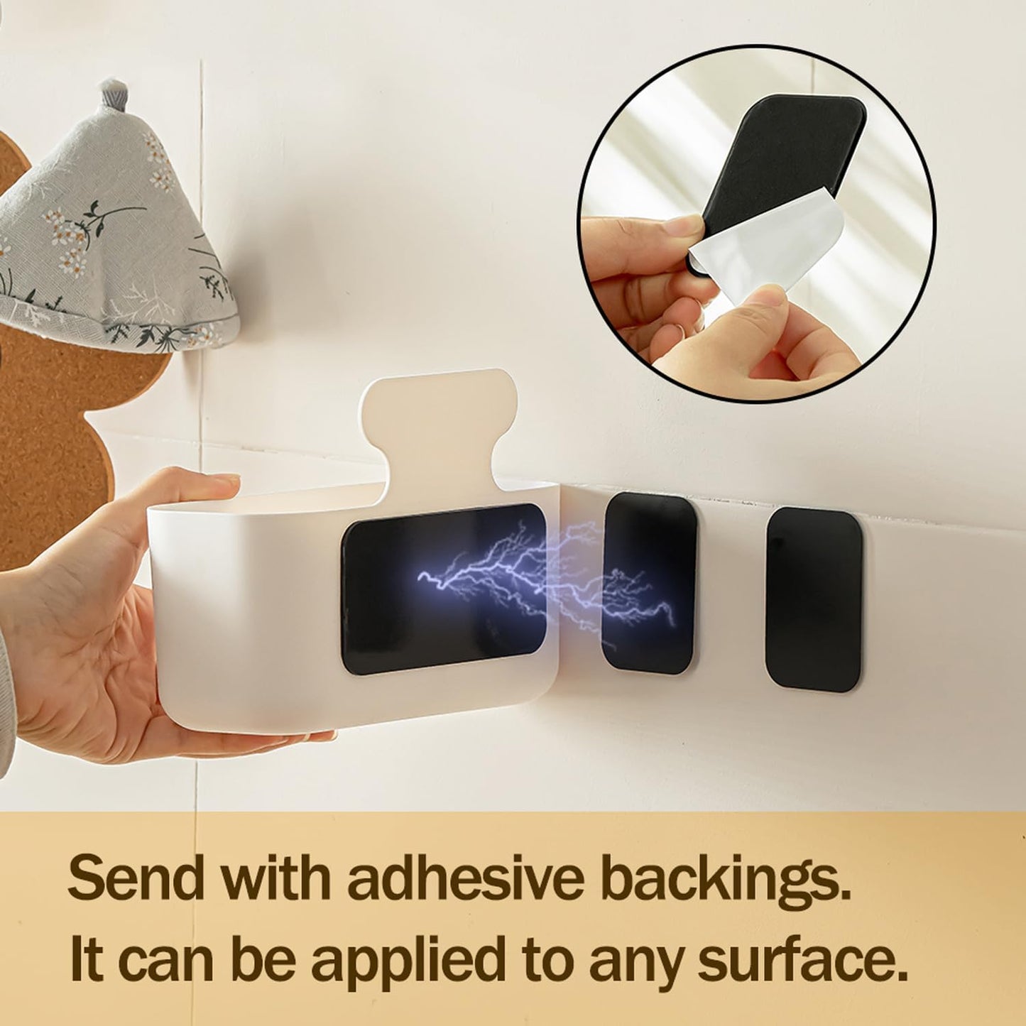 Fridge Magnetic Cup Storage Rack, Magnetic Locker Organizer for Pen, Holder for Laundry, Board, Desks, Dresser, White