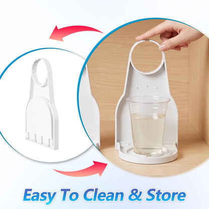 3PCS Laundry Detergent Cup Holder, Ymapinc Detergent Dispenser Drip Catcher | Detergent Cup Holder for Fabric Softener, Mess-Free Tray for Laundry Rooms, No Leaks Or Drips, Easy to Clean & Space-Saving