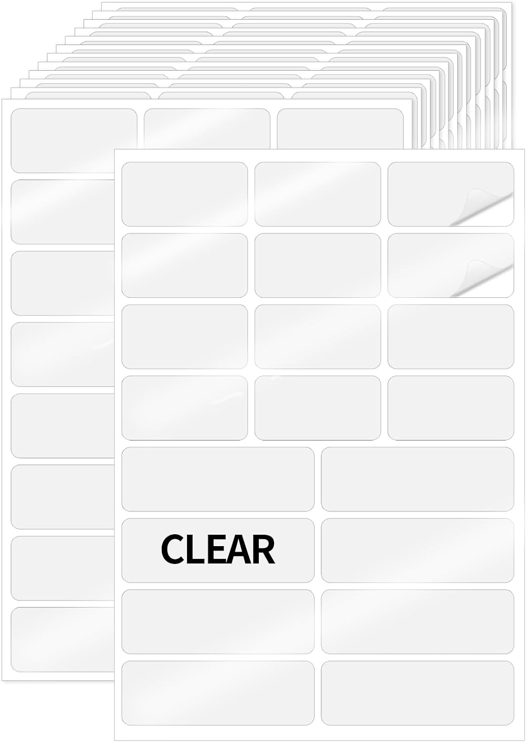 1000 Blank Removable Freezer Labels, Blank Removable Labels Water Oil Resistant with Perforation Line for Food Containers Jars Pantry Organization (Each Measures 1x 3 Inch)
