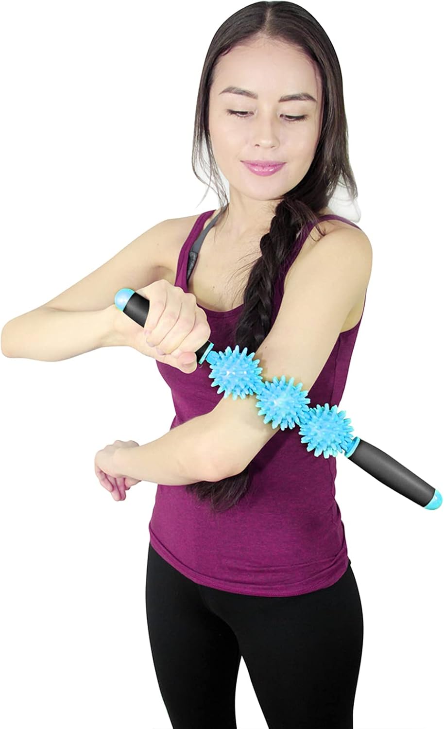 Coolife Fascia Muscle Roller, Cellulite Massager, Fascia Roller Stick