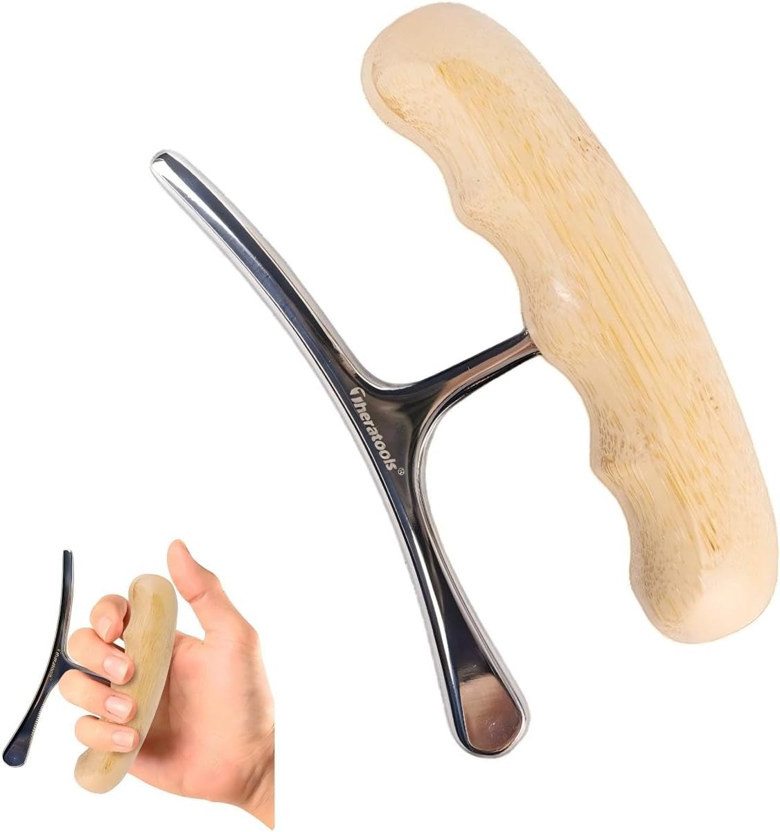 Wooden Handle Gua Sha Massage Fascia Release Tool