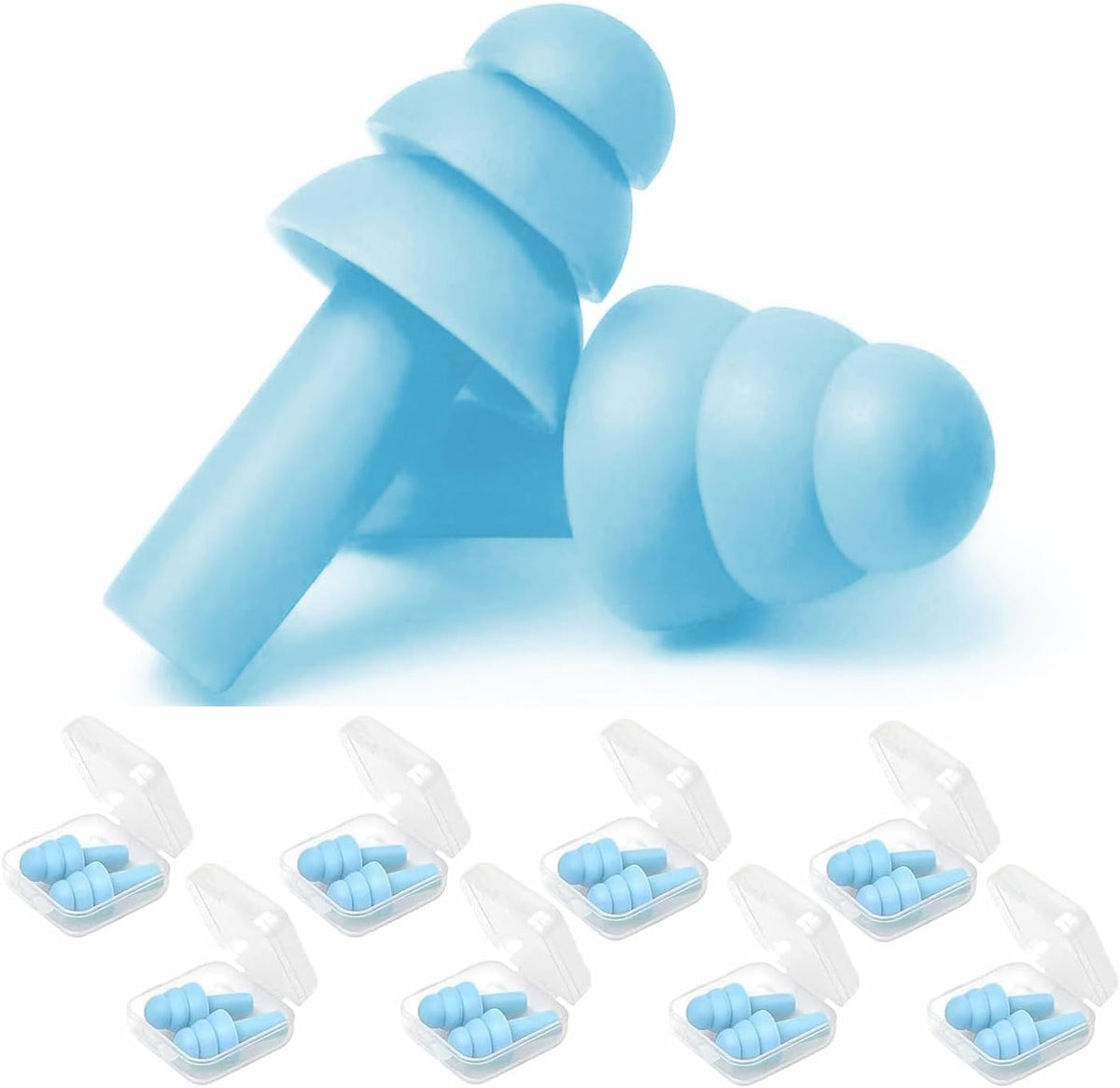 Earplugs for Sleeping Noise Cancelling, 8Pairs Reusable Ear Plugs