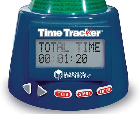 Learning Resources Time Tracker Visual Timer & Clock - 1 Piece, Classroom Tracker, Alarm Clock, Light Up Timer for Classroom, Visual Tracker