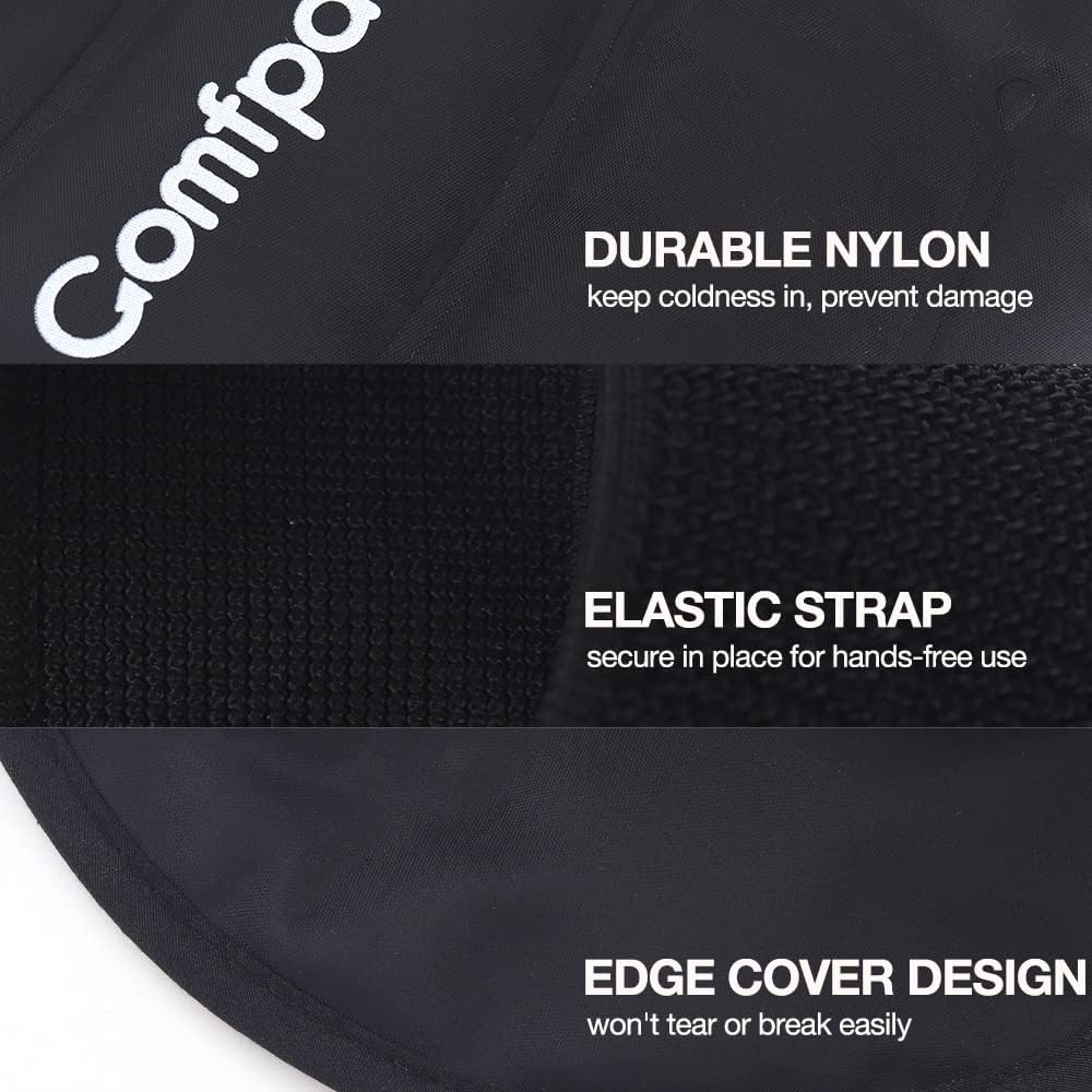 Comfpack Heel Ice Pack Wrap for Plantar Fasciitis Relief, Ankle Ice Pack | FSA Eligible, Ice Pack for Injures Reusable, Gel Cold Pack Warp for Achilles Tendonitis, Swelling, Ankle Sprain, Heel Pain