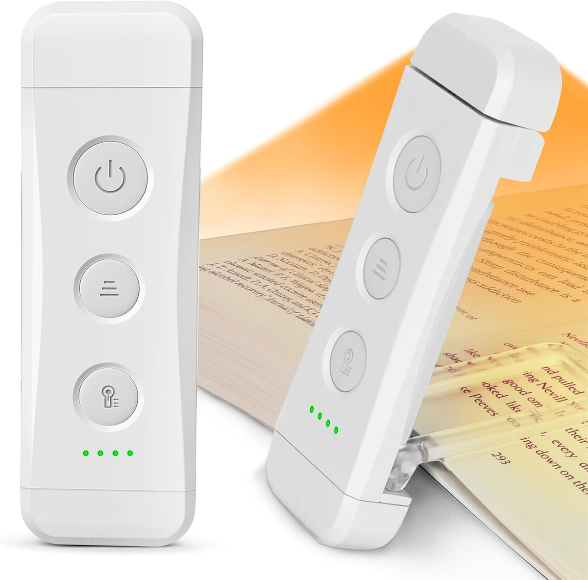 Glocusent USB Rechargeable Book Light for Reading in Bed, LED Reading Light