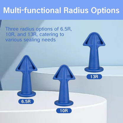Caulk Tip Tool Caulking Tips Set with Nozzle Adapter Silicone Caulk Applicator Tools Reusable Nozzles for Finishing Grout and Sealant Caulk Gun Accessories for Easy Application 6.5R 10R 13R
