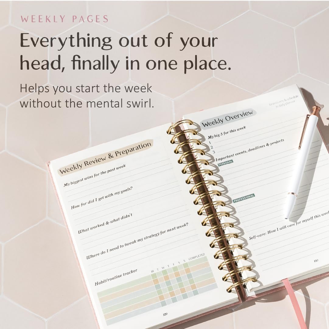 The ADHD Planner for Adults - Undated Daily & Weekly ADHD Journal for Disorganized People, 90 Days - Habit Tracker, Record Emotions & Mood - Academic Goals - Structure & Focus for Adults Brains