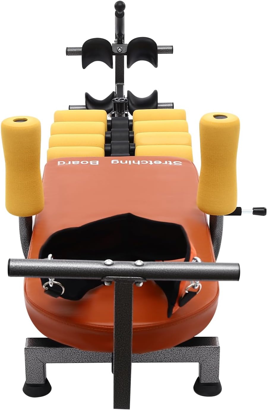 Inline Back Stretch Bench with Cervical Traction, 287 lbs Weight Capacity Portable Inversion Traction Table Neck Stretcher Training Bench Multi-Purpose Workout Bench for Home, Office, School, Gym
