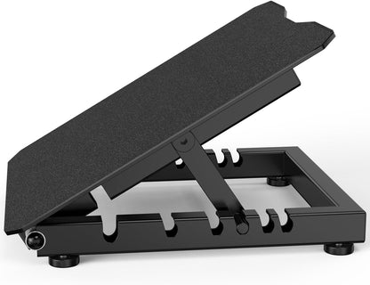 Steel Slant Board for Calf Stretching, 600lbs Capacity 5 Adjustable | Commercial Incline Board with Full-Surface High-Grip Tape, Squat Wedge for Plantar Fasciitis, Home Gym & Physical Therapy
