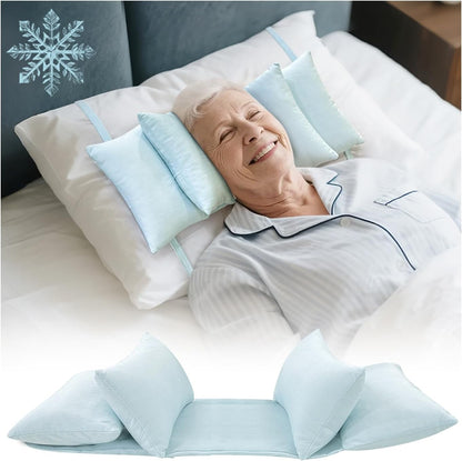Head Stabilizer, Head Support Pillow for Elderly – Back Sleeping Aid for Post Surgery Recovery, Recliner & Wheelchair Headrest Cushion, Adjustable Neck Cradle (Grey)