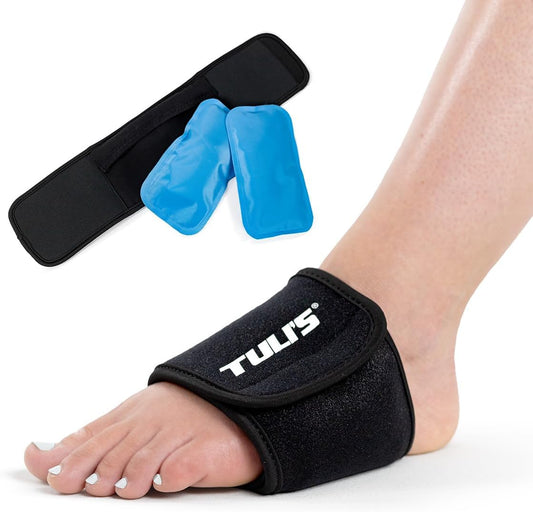Tuli’s Foot Therapy Wrap, Ice/Heat Pack for Plantar Fasciitis, One Size | Heel, Foot, Arch Pain