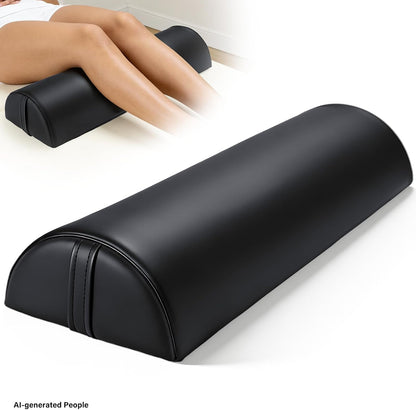Half Moon Bolster Pillow for Leg, 21 x 6 x 3 in Knee Support Pillow Pad