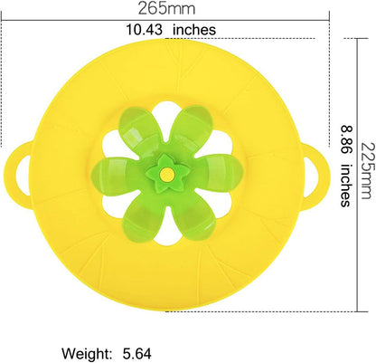 Spill Stopper Lid Cover and Overflow Stopper for Pans and Pots Boil, Silicone Pot Lid Fits Openings above 5.9" in Diameter, 1pc (8.86, Grey)