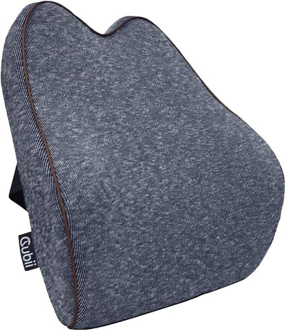 Cubii Cushii V2 Back Support Cushion for Back and Lower Back Pain Relief Universal Fit for Desk, Office, Kitchen Chairs, Couch Cushions with Advanced Lumbar Support
