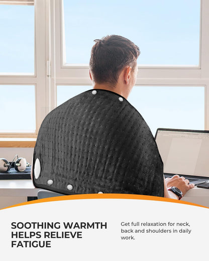 CooCoCo FSA Eligible HSA Hip Heating Pad for Hip and Sciatica Pain Relief | Heated hip brace, 6 heat levels, 4 timers, adjustable wearable fit, soft plush lining for hip, thigh, buttock and lower back