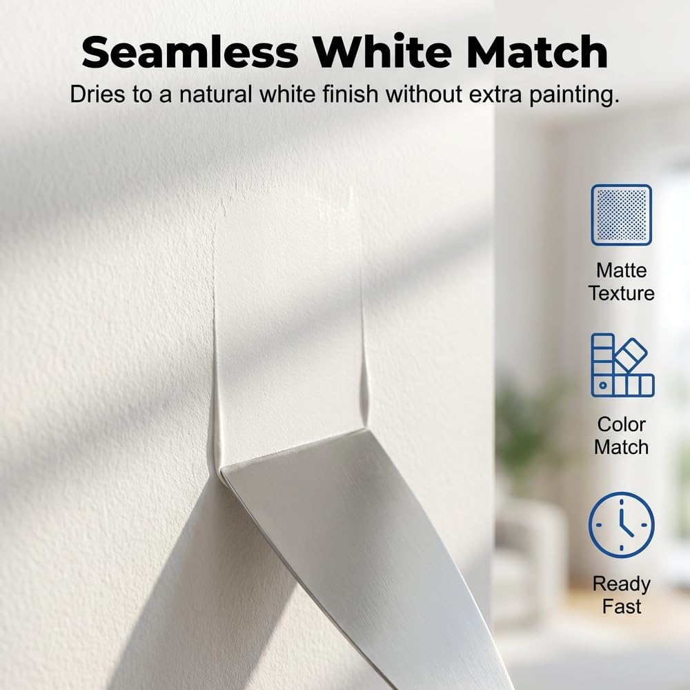 Efficient Drywall Repair Kit with Scraper, 2026 New Quick Drying Wall Mending Agent, Multi-Functional Wall Mending Agent Drywall Patch Paste Repair Kit for for Holes, Cracks and Nail Holes (1)