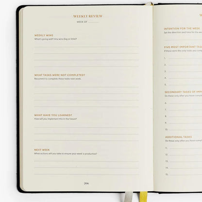 Intelligent Change - 3-Month Productivity Planner, Productivity Tools for Time-Management and Mindfulness, Daily To-Do List, A5 Undated Quarterly Planner, Beige (Beige)