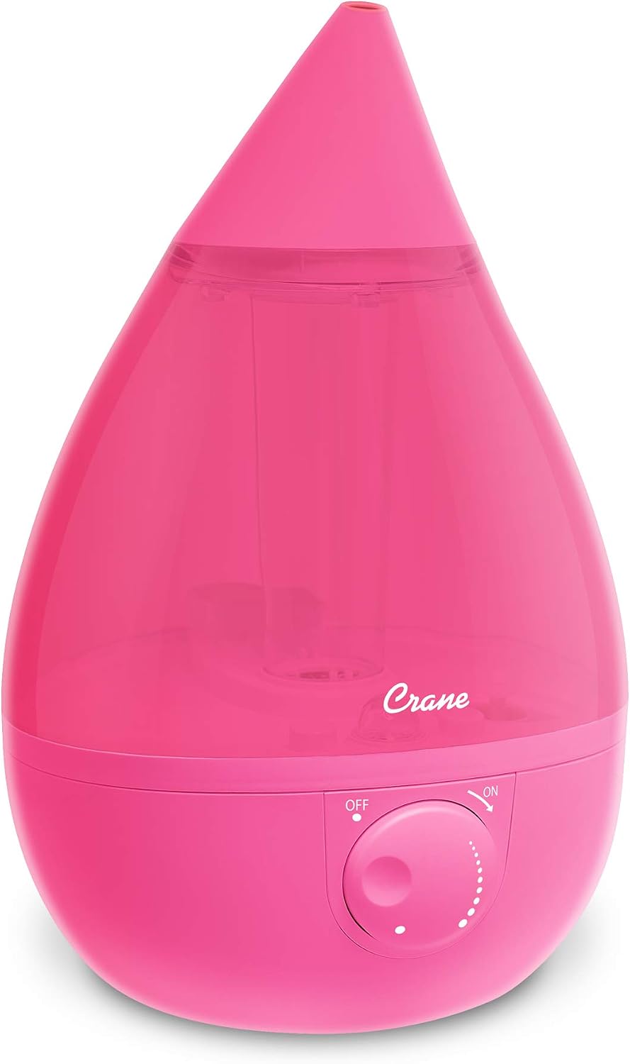 Crane Ultrasonic Cool Mist Humidifier for Bedroom, Baby Nursery, Kids Room, Plants, or Office, Large 1 Gallon Tank, Filter Optional, Blue and White