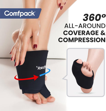 Comfpack Foot Ice Pack Toe Wrap for Bunion, Gout, Plantar Fasciitis Relief
