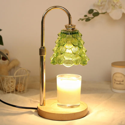 Fragrance Candle Warmer Lamp with 2 Bulbs Electric Candle Warmer with Timer & Dimmer for Home Decor