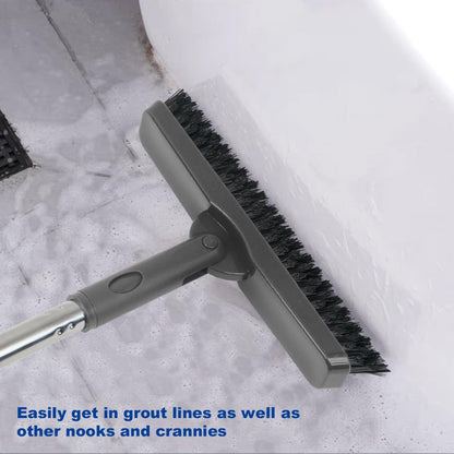 CELOX Grout Brush with Long Handle, Tile Grout Cleaner Brush for Tile Floors, for Shower Tile, for Cleaning Grout