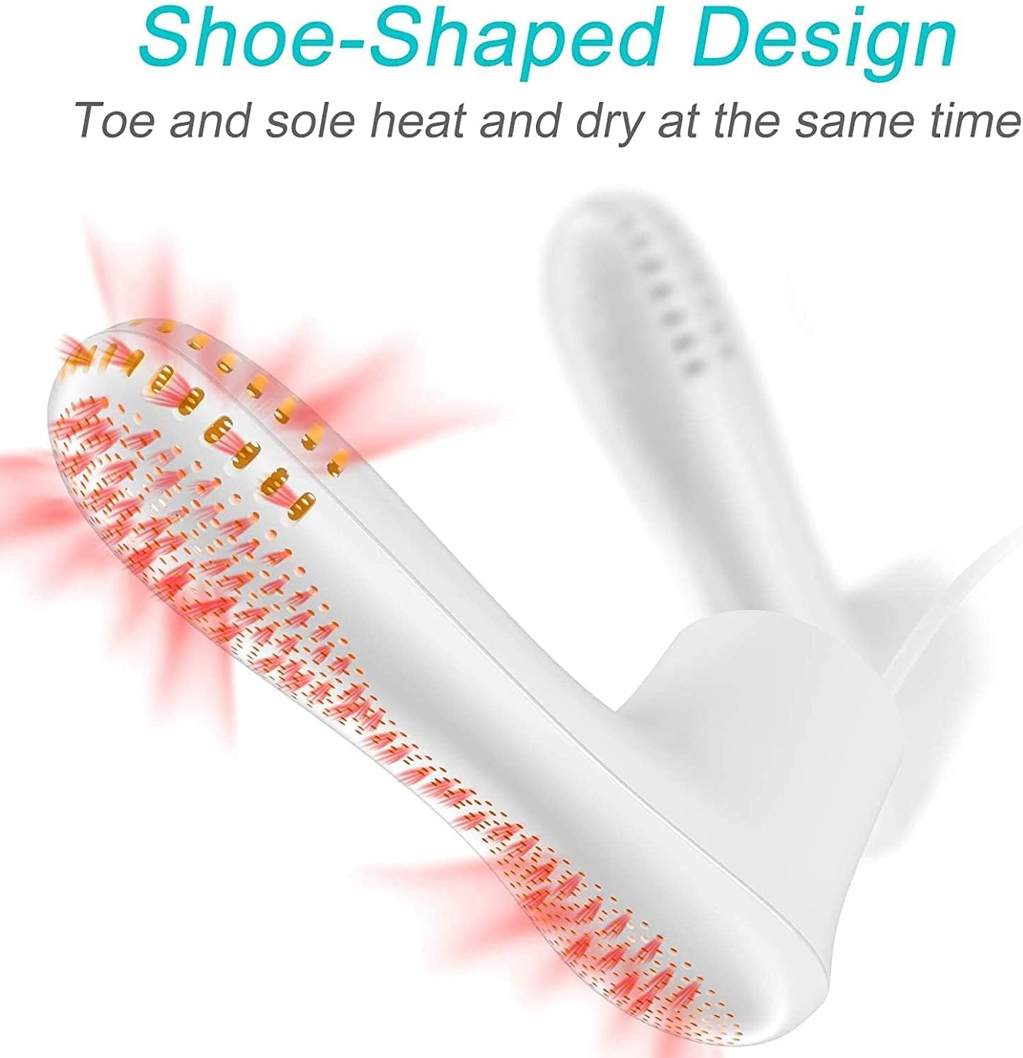 Shoe Dryer and Ozone Deodorizer with Timer Boots Dryer Portable | Shoes Socks Boots Warmer, No Noise | Strong Wire | US Plug