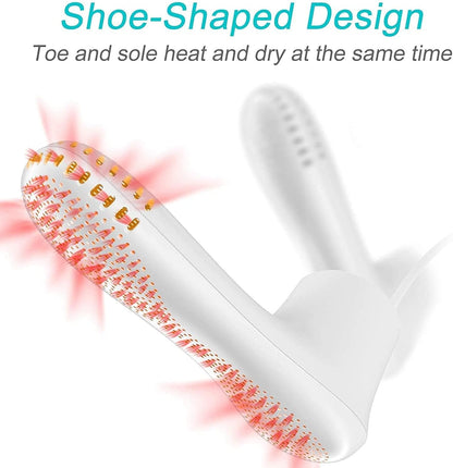 Shoe Dryer and Ozone Deodorizer with Timer Boots Dryer Portable | Shoes Socks Boots Warmer, No Noise | Strong Wire | US Plug