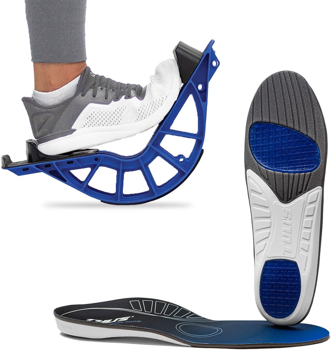 ProStretch Plus Calf Stretcher & Tuli's Plantar Fasciitis Insoles for Plantar Fasciitis Relief