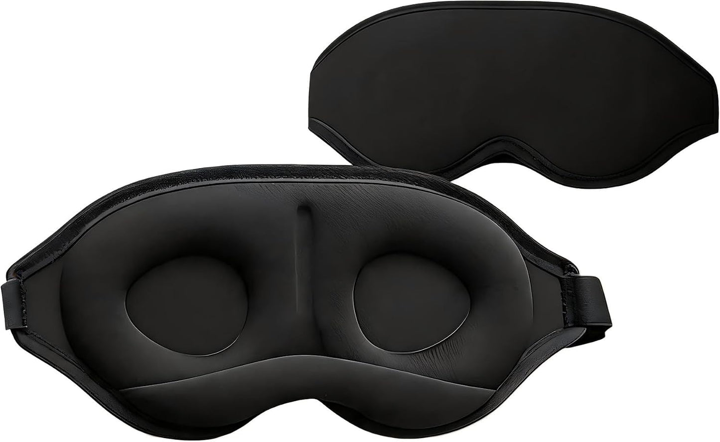 YA Ming 3D Eye Mask for Sleep with Nose Bridge, Adjustable Memory Foam Sleep Mask for Travel, Airplane Flight Essentials